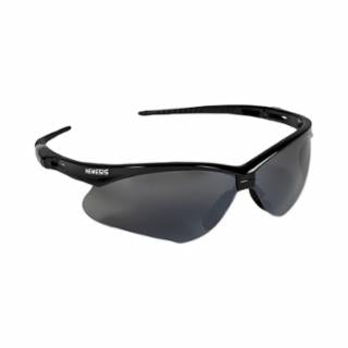 A Pair of V30 Nemesis™ Safety Glasses, Smoke Mirror, Polycarbonate Lens, Mirror, Black Frame/Temples, Nylon