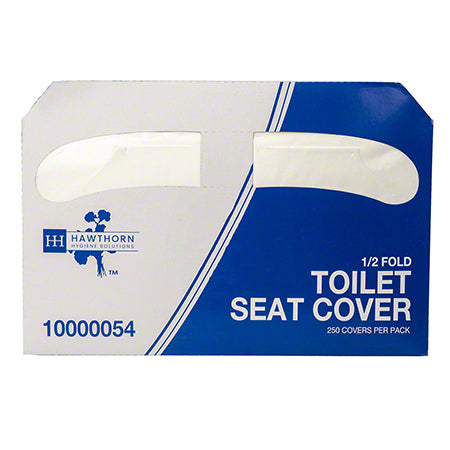 Hawthorn Toilet Seat Covers, Half-Fold Sheet, 250 sheets/pack, 20 packs/case, Item# 10000054