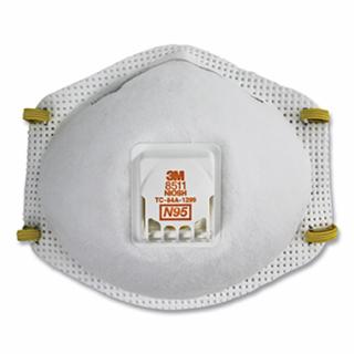 A Box(10 EA) of  N95 Particulate Respirator, Half Facepiece, Two Fixed Straps, Reg