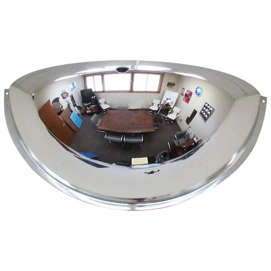 Half-Dome Safety Mirror 36" Dia., Indoor Acrylic, 180' angle view Item# Se-Kure ONV-180-36