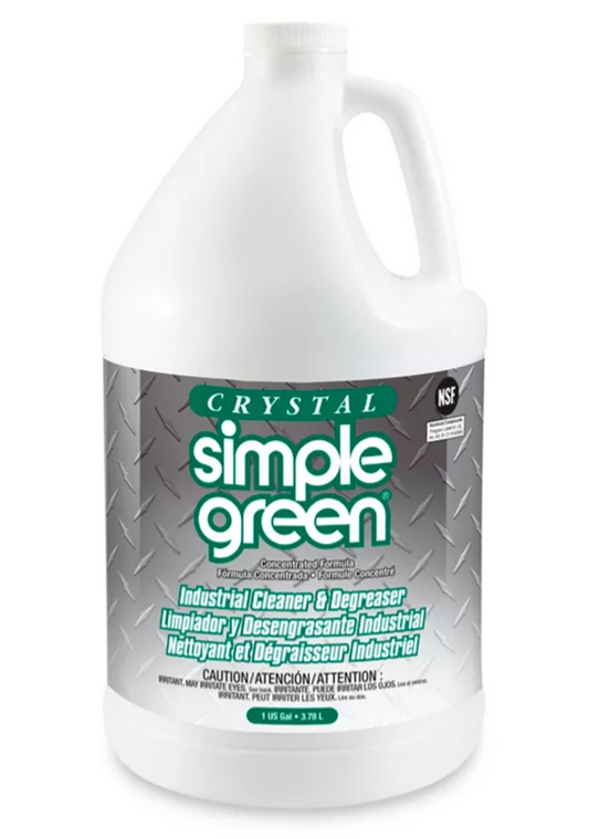 Simple Green Crystal Industrial Cleaner/Degreaser, 1 gal Bottle, 6/Carton, MFR# 0610000619128, Priced & Sold by Case